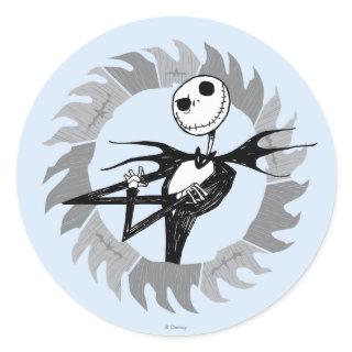 Jack Skellington | Saw Blade Frame Classic Round Sticker