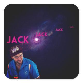 Jack - Vocal Loops from Space Square Sticker