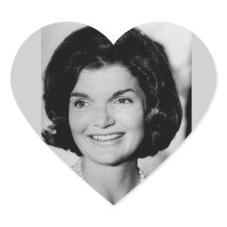 Jackie Kennedy Heart Sticker