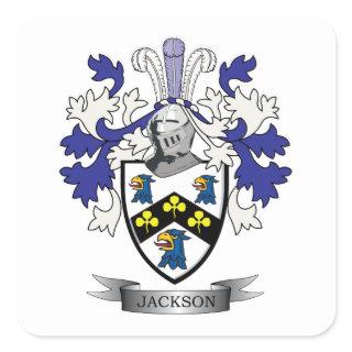 Jackson Coat of Arms Square Sticker