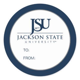 Jackson State University Graduation Classic Round Sticker