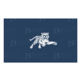 Jackson State University Logo Watermark Rectangular Sticker