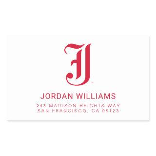 Jacksonville State University Classic JSU Letter Rectangular Sticker