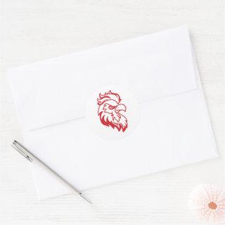 Jacksonville State University Gamecocks Red Eagle Classic Round Sticker