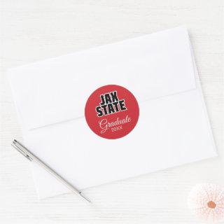 Jacksonville State University Graduation Classic Round Sticker
