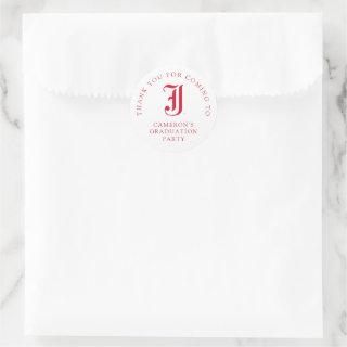 Jacksonville State University Graduation Classic Round Sticker