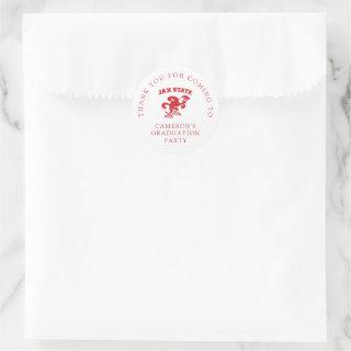 Jacksonville State University Graduation Classic Round Sticker