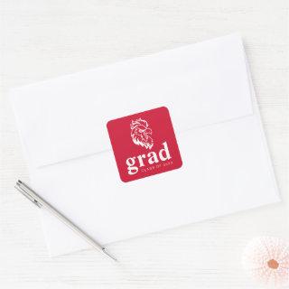 Jacksonville State University Graduation Square Sticker