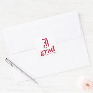 Jacksonville State University Graduation Square Sticker