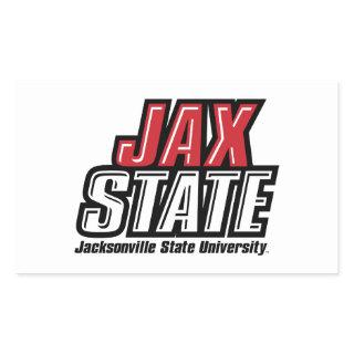 Jacksonville State University JAX STATE Logo Rectangular Sticker