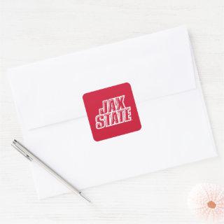 Jacksonville State University JAX STATE Logo Square Sticker
