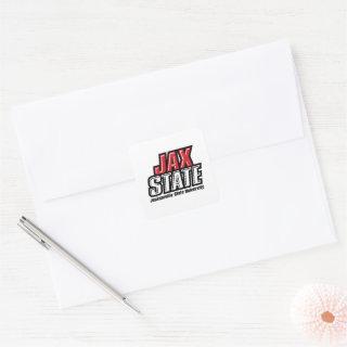 Jacksonville State University JAX STATE Logo Square Sticker