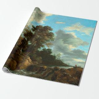 Jacob van Ruisdael Waterfall with Figures