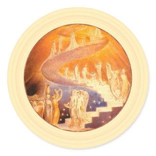 Jacob's Dream By William Blake Classic Round Stick Classic Round Sticker