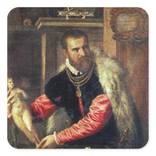 Jacopo Strada  art expert Square Sticker