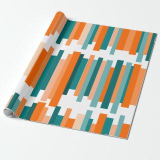 Jagged Lines – Teal and Orange