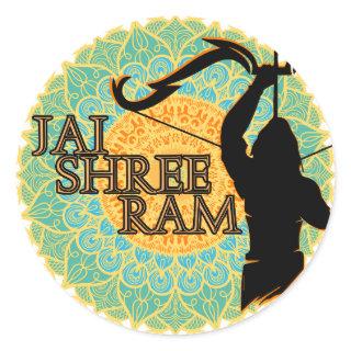 Jai Shree Ram  Classic Round Sticker