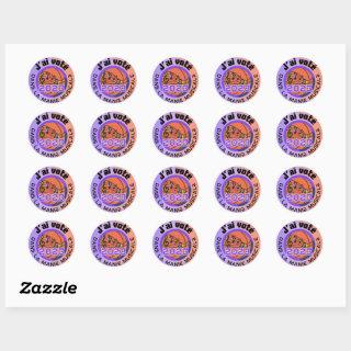 J'ai voté 2023 Manie Musicale Officiel Classic Round Sticker