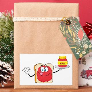 Jam On Toast Rectangular Sticker