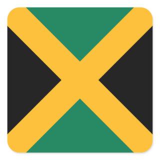 Jamaica Flag Square Sticker