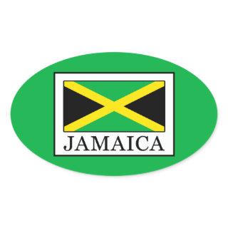 Jamaica Oval Sticker