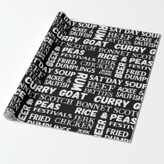 Jamaican Caribbean Chef Patterned Birthday