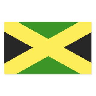 Jamaican Flag Rectangular Sticker