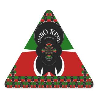 Jambo Kenya Art Print Triangle Sticker