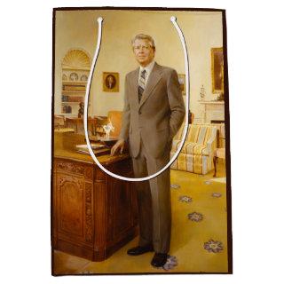 James Carter White House Presidential Portrait  Medium Gift Bag