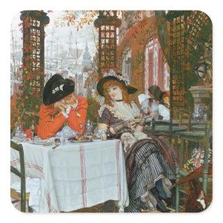 James Jacques Joseph Tissot | A Luncheon Square Sticker