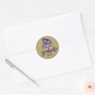 James Madison University | Duke Dog Classic Round Sticker