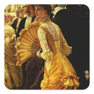 James Tissot | The Ball, c.1878 Square Sticker