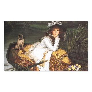 James Tissot Young Lady in a Boat Stickers
