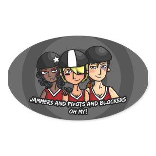 Jammers pivots blockers oh my oval sticker