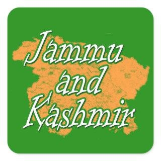 Jammu and Kashmir Square Sticker