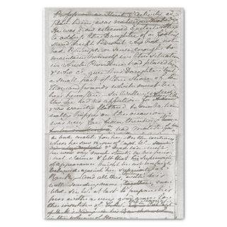 Jane Austen Manuscript 1817 Handwritten Tissue Paper