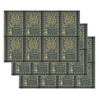 Jane Austen Pride and Prejudice Peacock Book Cover  Sheets