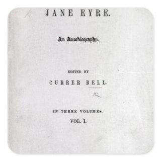 Jane Eyre' Square Sticker