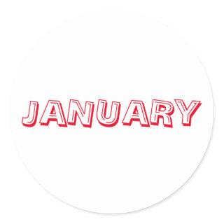 January Alphabet Soup Red White Sticker by Janz
