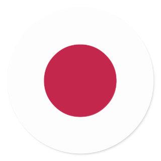 Japan Flag Classic Round Sticker