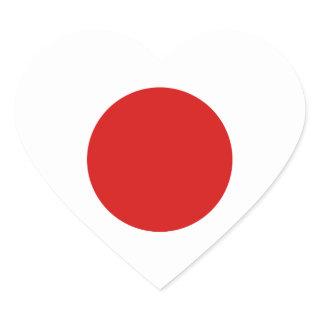 Japan Flag Heart Sticker