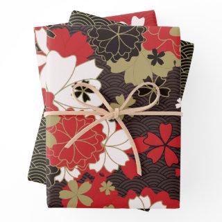 Japanese Art Sakura Traditional Pattern  Sheets