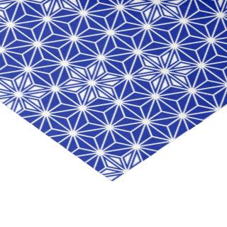 Japanese Asanoha pattern - cobalt blue Tissue Paper