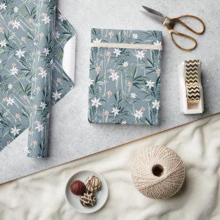 Japanese botanical zen flowers pattern