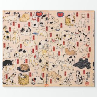 Japanese Cats by Utagawa Kuniyoshi
