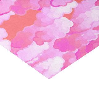 Japanese Clouds, Dawn, Orchid Pink and Coral Tissue Paper