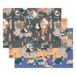 Japanese Frog ukiyo-e Froggies  Sheets