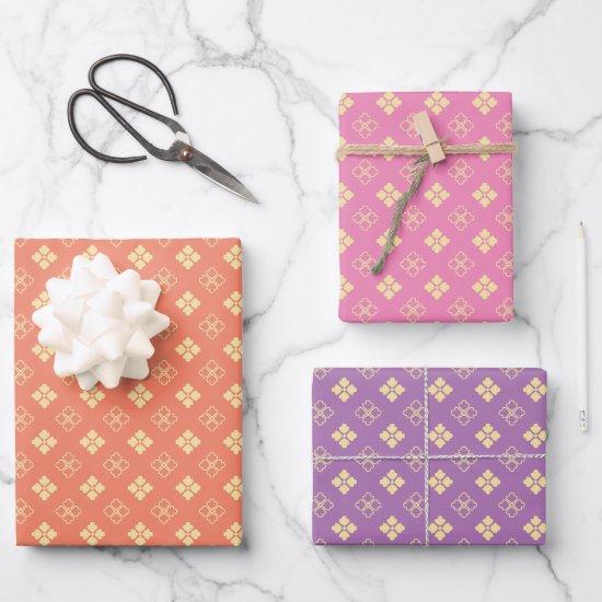 Japanese Hanabishi Flower Pattern  Sheets