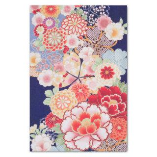 Japanese KIMONO Textile, Flower Tissue Paper