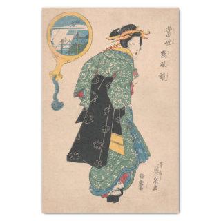 Japanese Kimono Woman Courtesan Artwork Tissue Paper